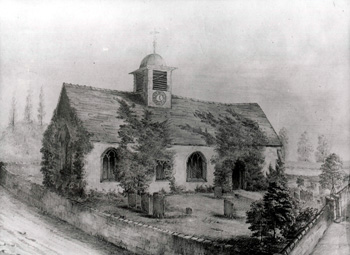 Saint Cuthbert's church before 1845